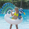 Inflatable Pool Floats Giant Peacock Swim Pool Float Pool Ring Float Inflatable Peacock Raft Tube