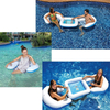 Inflatable Floating Game Table Water Sport Floating Game Deck and Chairs for Summer Outdoor Water sport