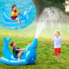 Pool Float Ride-on Shark Water Toys with Durable Handles Yard Sprinkler Summer Outdoor Fun Toys