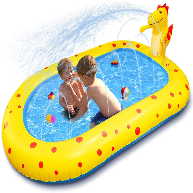 The dinosaur Inflatable Pool Children's Rest Pool Backyard Garden Summer Outdoor Easy Pool