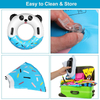 Pool Ring for Adults & Kids Health Materials Swim Ring Panda Pool Inner Tube with Handle& Inflatable Tube for Water Party