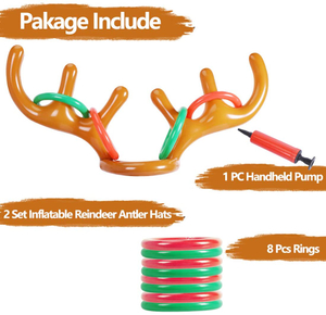  Inflatable Eco-Friendly Antler Ring Toss Gsme Set Toys for kids