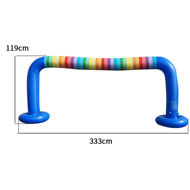Large Inflatable Rainbow Arch water Sprinkler Outdoor Water Toys for Toddlers Outdoor Rainbow Sprinkler Toys 