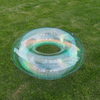 New design water party summer toys adults and kids pool float color-change glitter swim ring