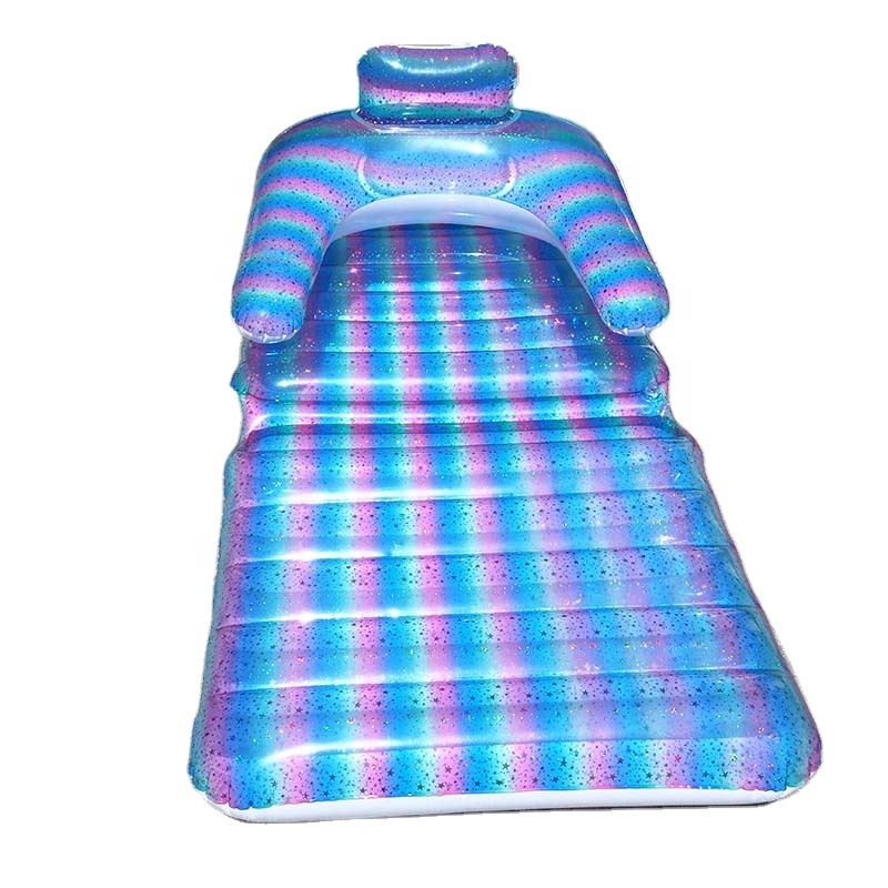 Newest Design Summer Water Play Toys Inflatable Foldable Water Chair Pool Float for Adult