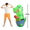 Inflatable T-Rex Dinosaur Bopper 47 Inches Kids Punching Bag with Bounce-Back Action Inflatable Punching Bag