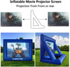 Inflatable Movie Projector Screen Triangular Design More Stable