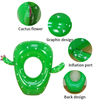New cactus shape design single water party toys swim lounge cactus swim ring