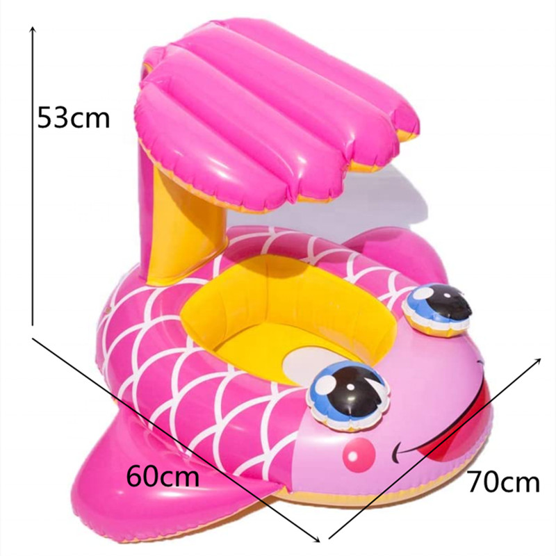 Goldfish Summer Inflatable Baby Pool Float Swimming Tube for Kids