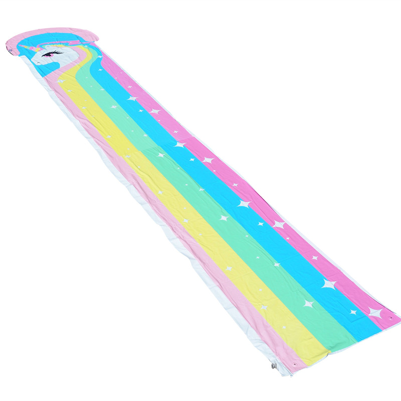 New Design Water Slide Thick colorful horse Slip Slide Mat Inflatable Spray Water Toy for Kids Outdoor Game