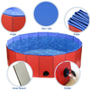 Foldable Dog Paddling Pool Puppy Cats Swimming Bathing Tub Pet Children Kid Ball Water Ponds
