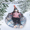 Snow Tube 47 Inch Double-Layer Thickened Snow Tubes for Sledding Heavy Duty, Super Large Inflatable Tube Sled for Kids and Adults with Rope