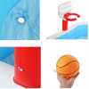 Inflatable Swimming Pool with Basketball Hoops,Parents Kids Paddling Pools,Garden Outdoor Above Ground Kiddie Pools