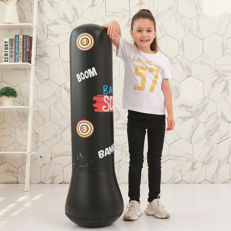 Factory Sales of Toys Tumbler Thickened Fitness Sandbag Sandbag Anger Relief Toys 120 Cm Inflatable Boxing Column for Children