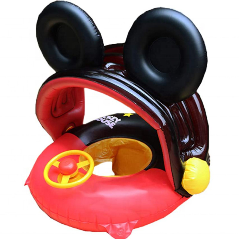 Mickey Mouse Cartoon Kids Swimming Ring Baby Inflatable Pool Float Ring Kids Pool Toy Float thick High quality