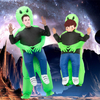Factory Supply New Ghost Hugger Green Ghost Alien Halloween Party Spoof Performance Clothing ET Alien Inflatable Costumes