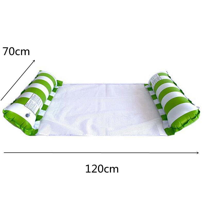 Pool Floating Lounge Inflatable Swimming Bed Hammock suitable for swimming pool with bottom mesh
