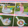 Inflatable Kiddie Pool Unicorn Swimming Pool for Kiddie Baby Toddler Outdoor Indoor Garden Backyard Summer Water Party