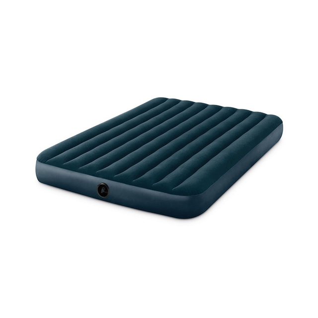 Single Cord Pull Air Bed Flocked Inflatable Mattress Double Home Outdoor Inflatable Mattress Moisture Proof Mattress Airbed