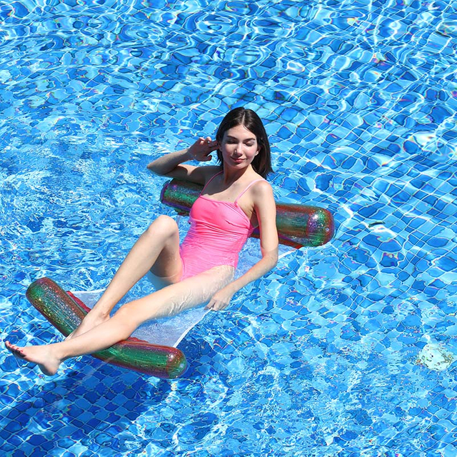New Design Summer Water Paly Toys Inflatable Colorful Pool Float with Net