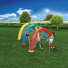 Inflatable Sprinkler Summer Toy Outdoor Water Splash Pad Giant Rainbow Splash Tunnel Sprinkler Outdoor Toy