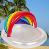 Inflatable indoor outdoor kids rainbow shape pool summer holiday fun PVC new design baby pool
